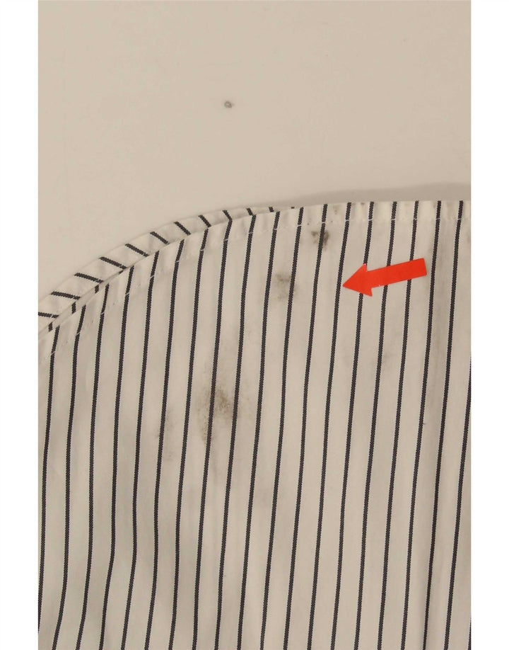 Ralph Lauren Womens Shirt US 6 Medium White Striped Cotton