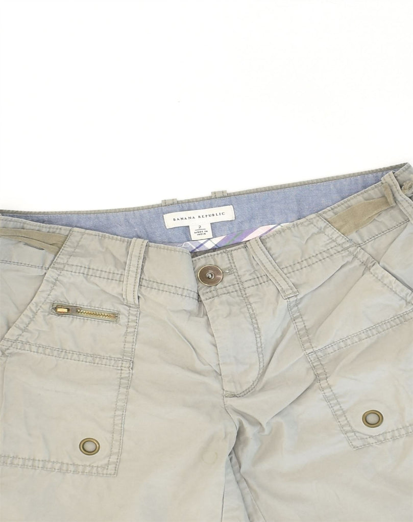 BANANA REPUBLIC Womens Chino Shorts W30 Medium Grey Cotton | Vintage Banana Republic | Thrift | Second-Hand Banana Republic | Used Clothing | Messina Hembry 