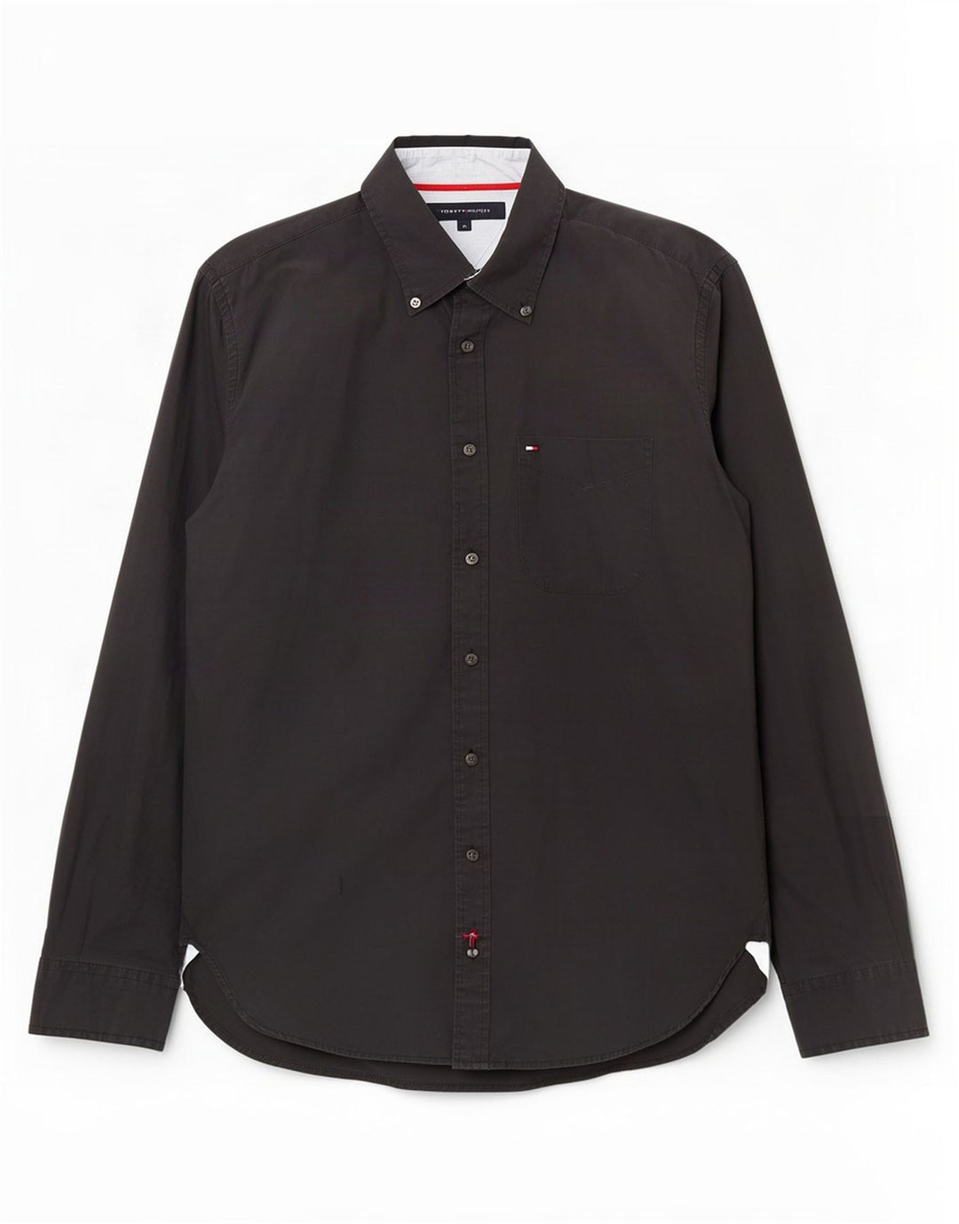 Tommy Hilfiger Mens Shirt Medium Black Cotton