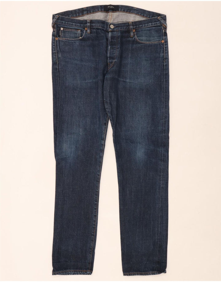 Paul Smith Mens Slim Jeans W36 L32 Blue Cotton