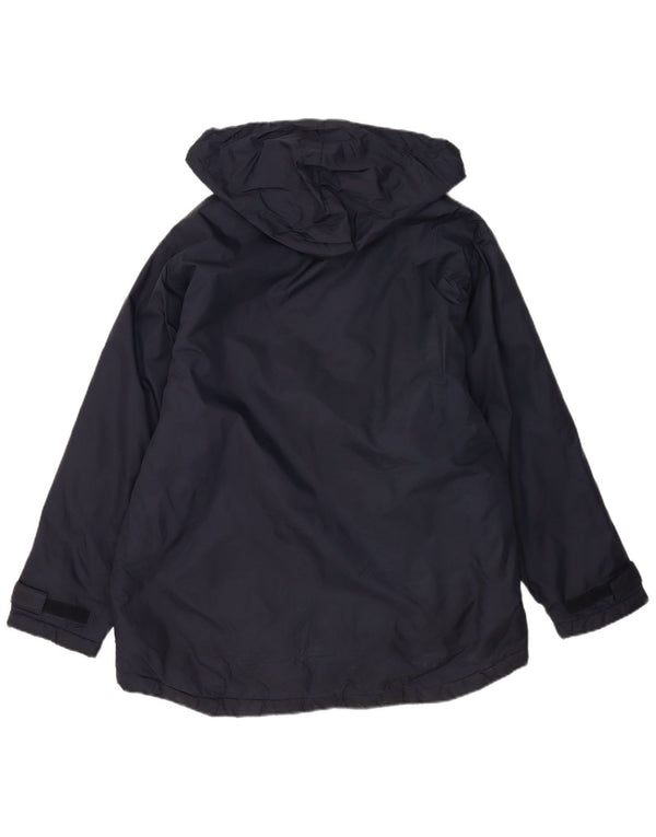 Reebok Mens Hooded Windbreaker Jacket UK 40 Large Navy Blue Nylon
