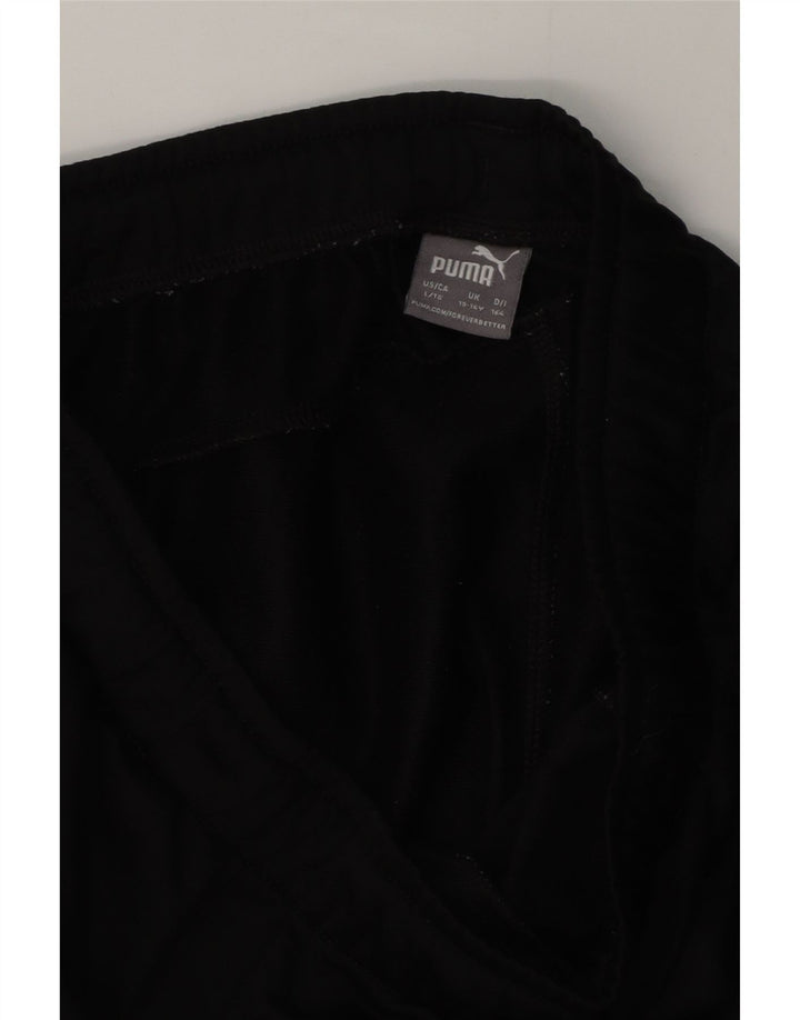 Puma Boys Tracksuit Trousers 13-14 Years  Black Polyester