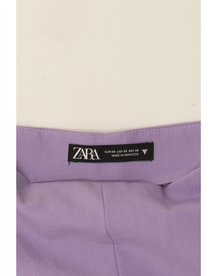 Zara Womens Casual Shorts XS W24  Purple