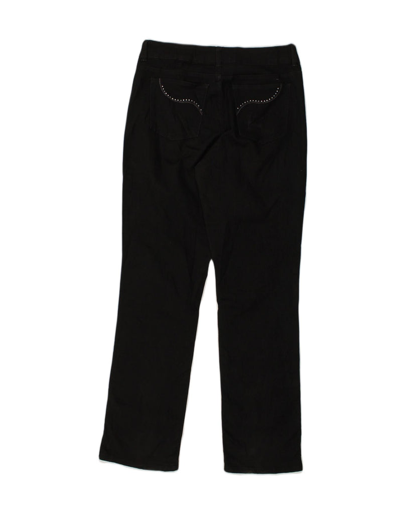 LEE Womens Straight Casual Trousers W32 L34 Black | Vintage Lee | Thrift | Second-Hand Lee | Used Clothing | Messina Hembry 