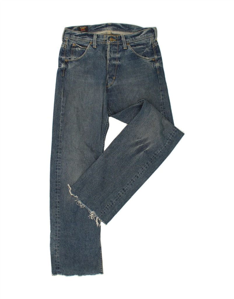 LEE Womens Straight Jeans W30 L34 Blue Cotton | Vintage Lee | Thrift | Second-Hand Lee | Used Clothing | Messina Hembry 