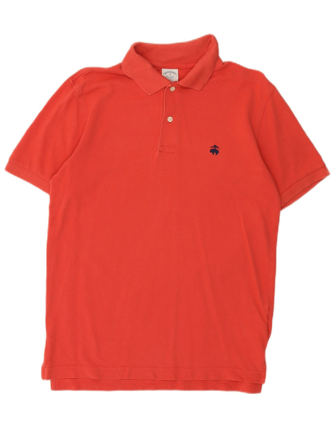 BROOKS BROTHERS Mens Slim Fit Polo Shirt Medium Red Cotton