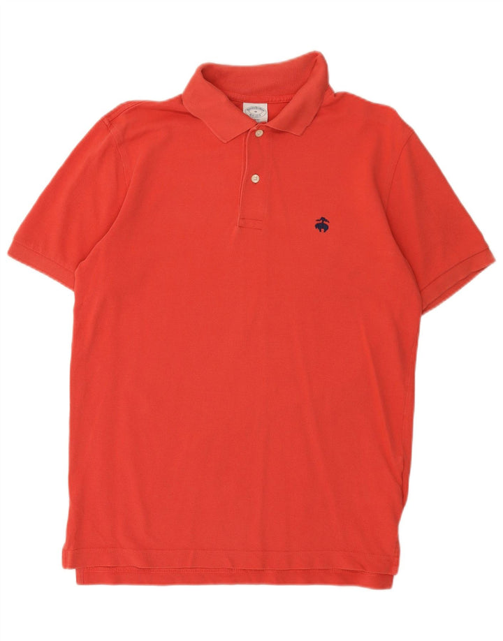 BROOKS BROTHERS Mens Slim Fit Polo Shirt Medium Red Cotton