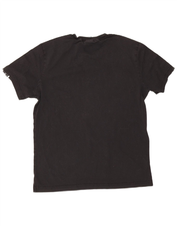Champion Mens Graphic T-Shirt Top Medium Black