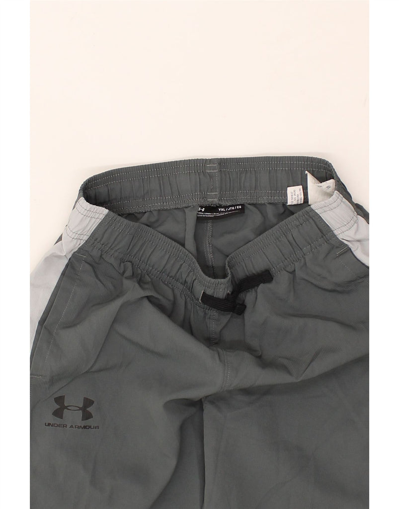 UNDER ARMOUR Boys Graphic Tracksuit Trousers 13-14 Years XL Grey | Vintage Under Armour | Thrift | Second-Hand Under Armour | Used Clothing | Messina Hembry 