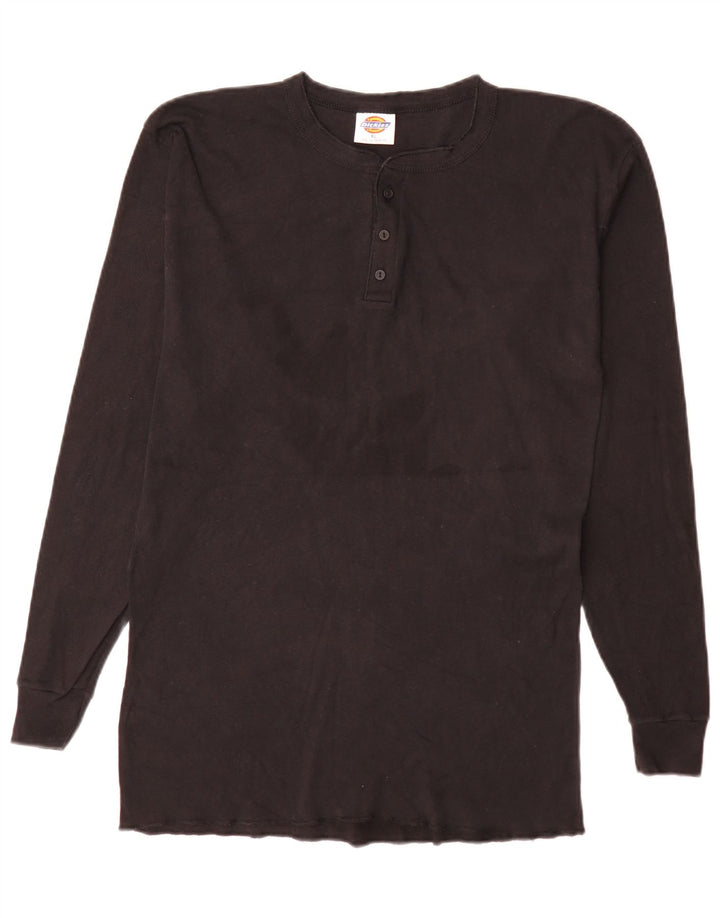 Dickies Mens Top Long Sleeve XL Black Cotton