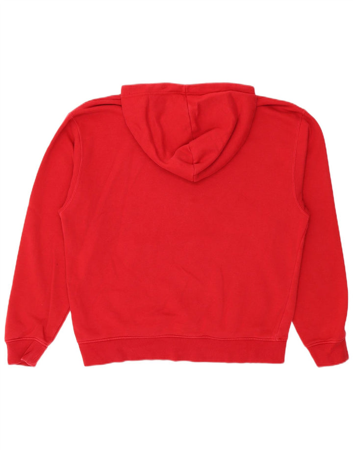 Jordan Mens Hoodie Jumper Medium Red Cotton