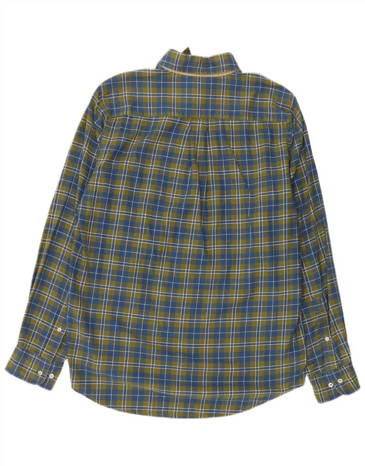 Murphy & Nye Mens Sailmakers Flannel Shirt Large Green Check Cotton