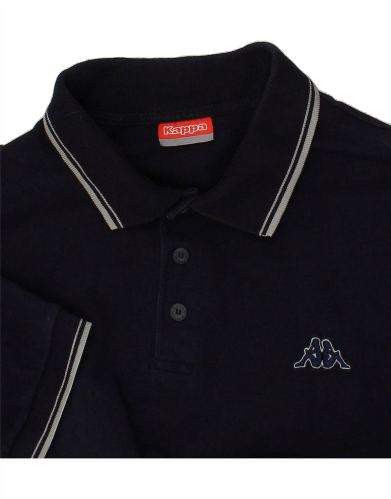 KAPPA Mens Polo Shirt Large Navy Blue Cotton | Vintage Kappa | Thrift | Second-Hand Kappa | Used Clothing | Messina Hembry 