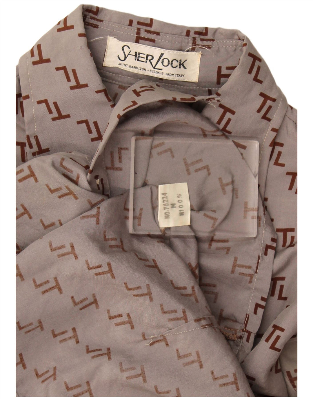 Vintage Womens Graphic Shirt UK 12 Medium Grey