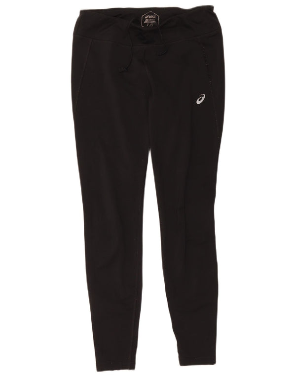 Asics Womens Leggings UK 14 Medium Black Polyester
