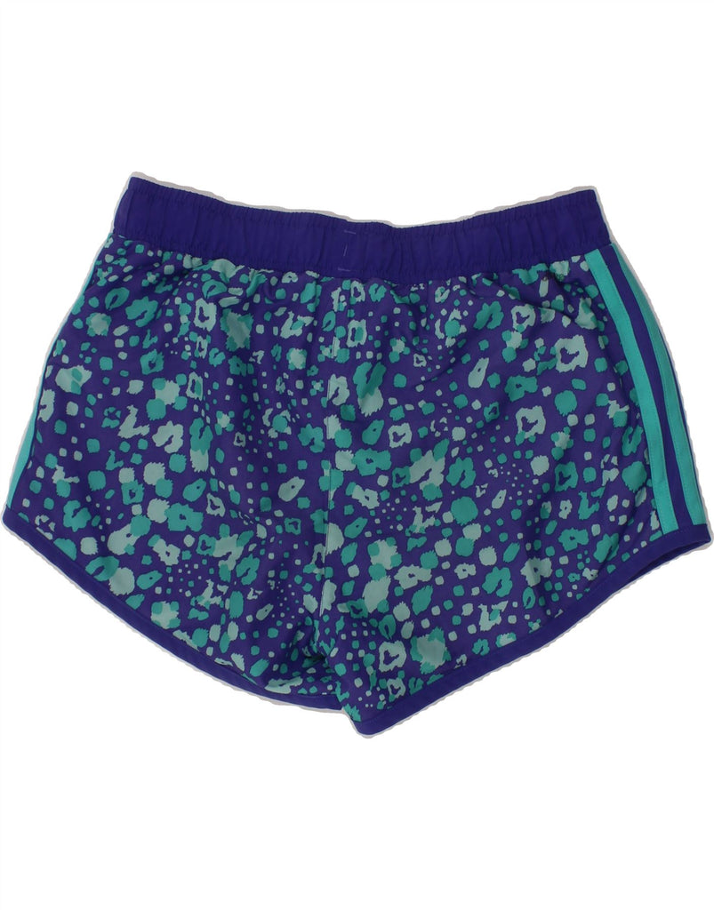 ADIDAS Girls Climalite Sport Shorts 11-12 Years Purple Spotted Polyester Vintage Adidas and Second-Hand Adidas from Messina Hembry 