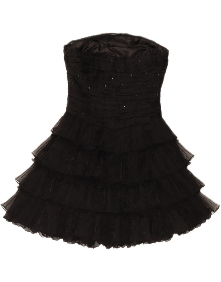 ASOS Womens Strapless Dress UK 6 XS Black Nylon