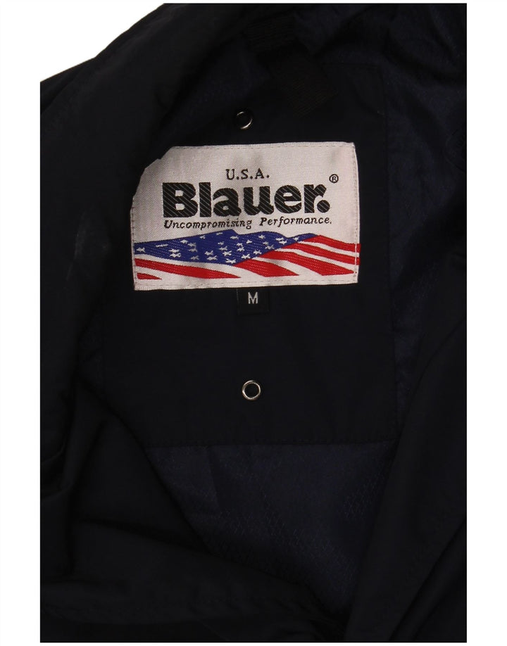 Blauer Mens Military Jacket UK 38 Medium Navy Blue