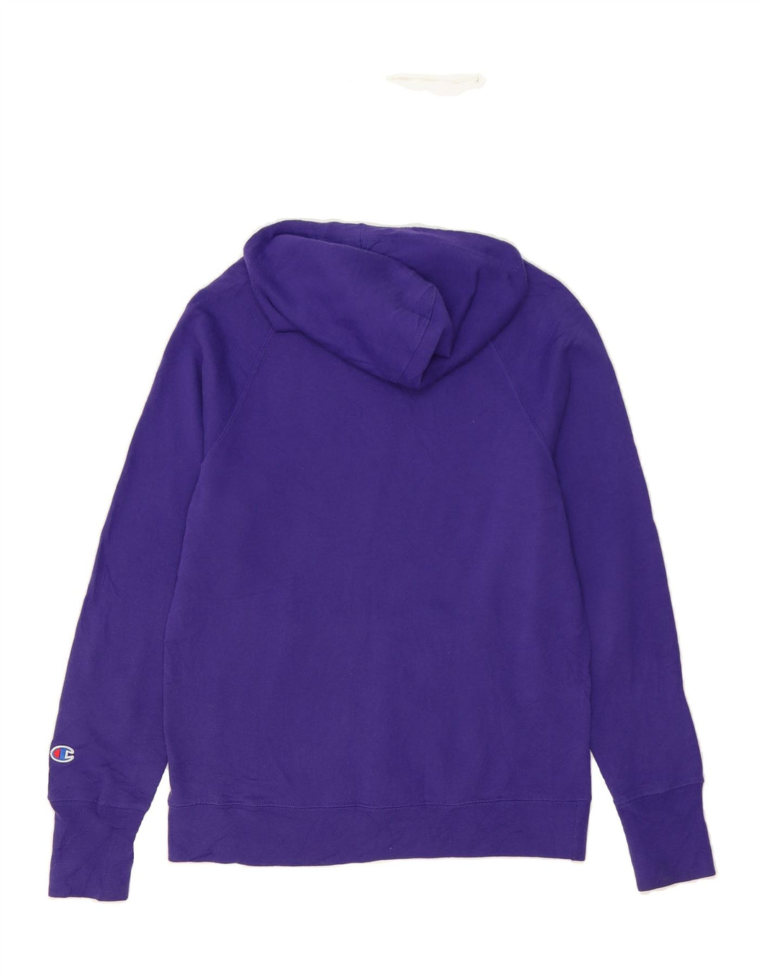 CHAMPION Womens Graphic Hoodie Jumper UK 14 Medium Purple Polyester Vintage Champion and Second-Hand Champion from Messina Hembry 