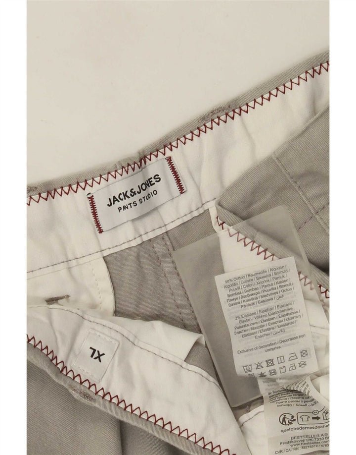 Jack & Jones Mens Regular Chino Shorts XL W38 Grey Cotton