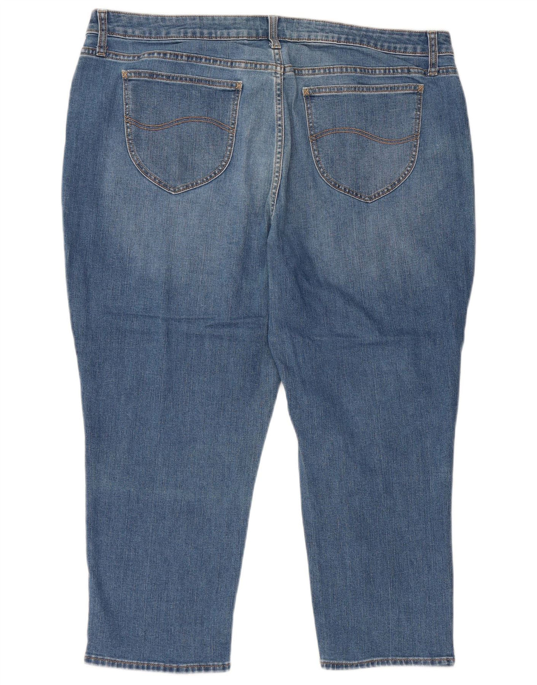 LEE Womens Riders Mid Rise Capri Jeans US 20 3XL W40 L23 Blue Cotton