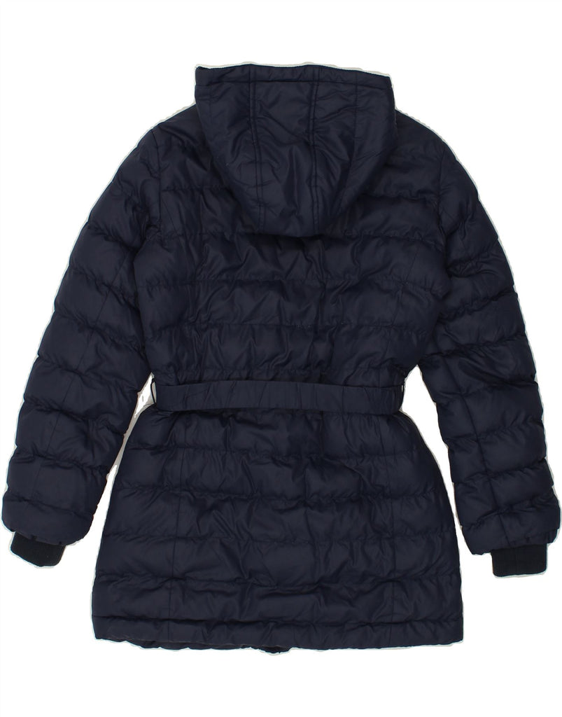 HARMONT & BLAINE Girls Hooded Padded Coat 11-12 Years Navy Blue Polyamide | Vintage Harmont & Blaine | Thrift | Second-Hand Harmont & Blaine | Used Clothing | Messina Hembry 