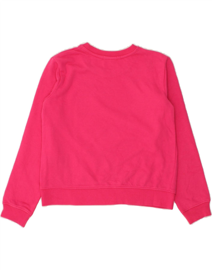 CALVIN KLEIN JEANS Girls Graphic Sweatshirt Jumper 11-12 Years Pink Cotton | Vintage Calvin Klein Jeans | Thrift | Second-Hand Calvin Klein Jeans | Used Clothing | Messina Hembry 