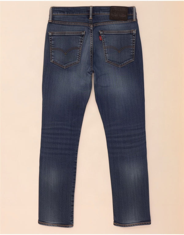 Levi's Mens 511 Distressed Slim Jeans W32 L30 Navy Blue Cotton