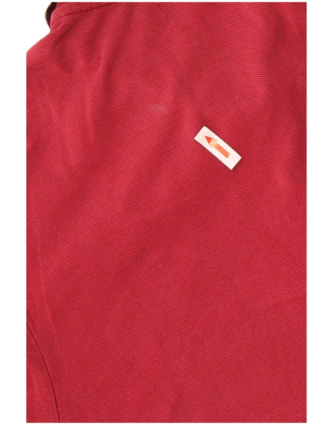 DIADORA Mens Polo Shirt Medium Maroon Striped Cotton