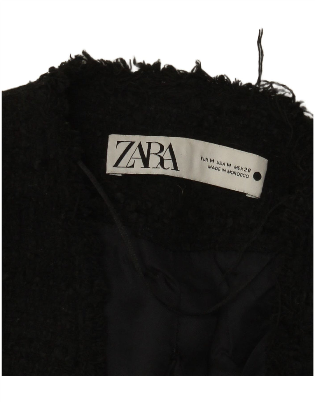 Zara Womens Double Breasted Blazer Jacket UK,12 Medium Black