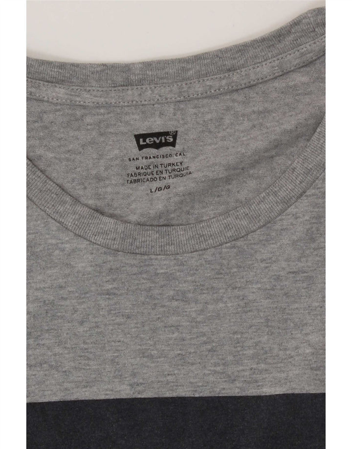 Levi's Mens Graphic T-Shirt Top Large Grey