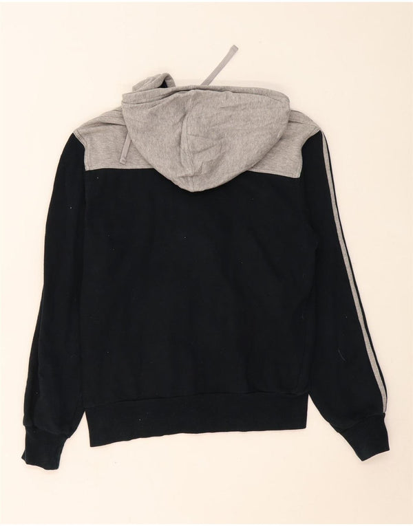 ADIDAS Mens Zip Hoodie Sweater UK 36/38 Small Grey Colourblock Cotton