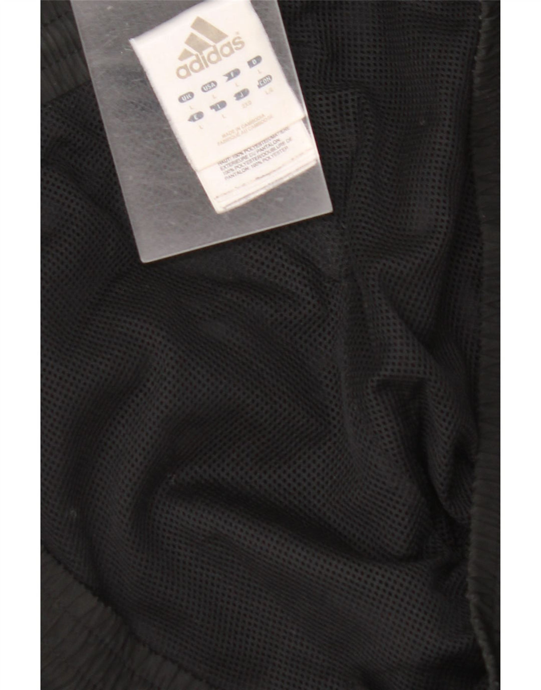 ADIDAS Mens Tracksuit Trousers Joggers Large  Black Polyester