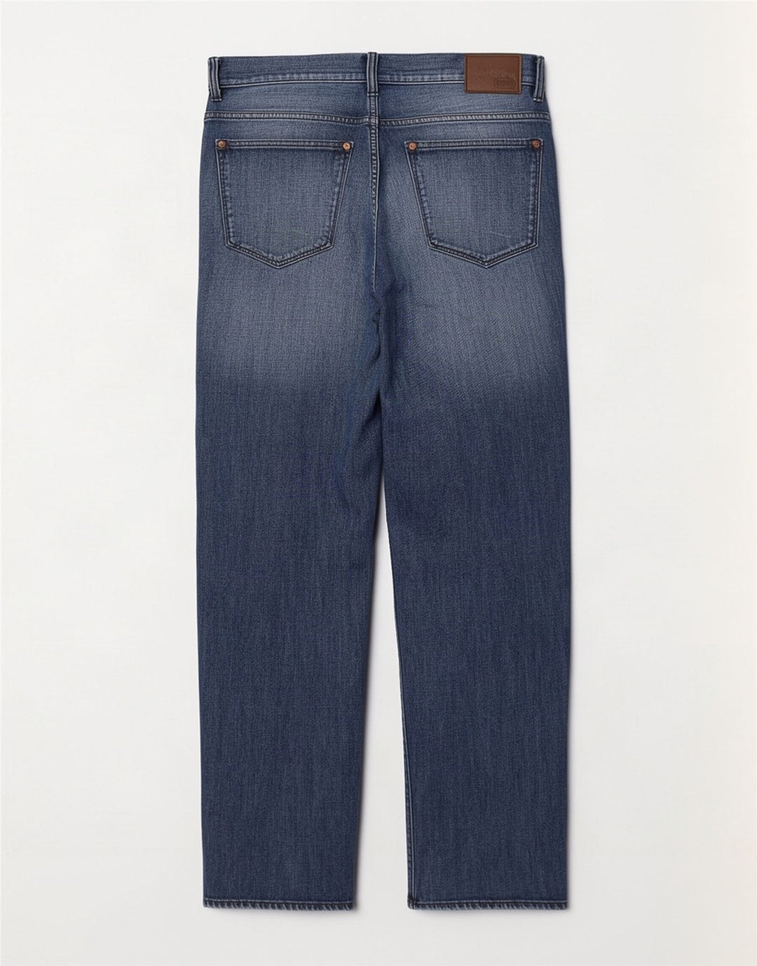 Hugo Boss Mens Stretch Straight Jeans W32 L30 Navy Blue Cotton