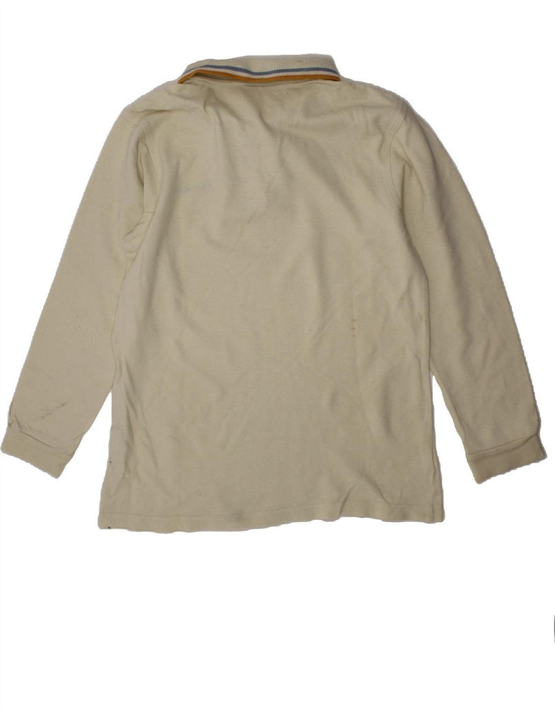 CHAMPION Boys Long Sleeve Polo Shirt 9-10 Years Medium Yellow Cotton Vintage Champion and Second-Hand Champion from Messina Hembry 