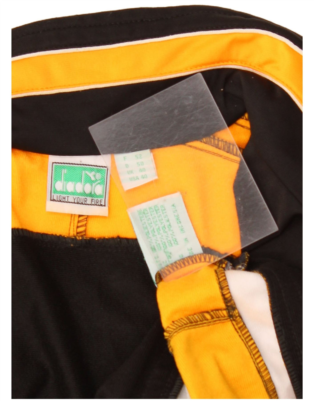 DIADORA Mens Tracksuit Top Jacket UK 40 Medium Multicoloured Colourblock