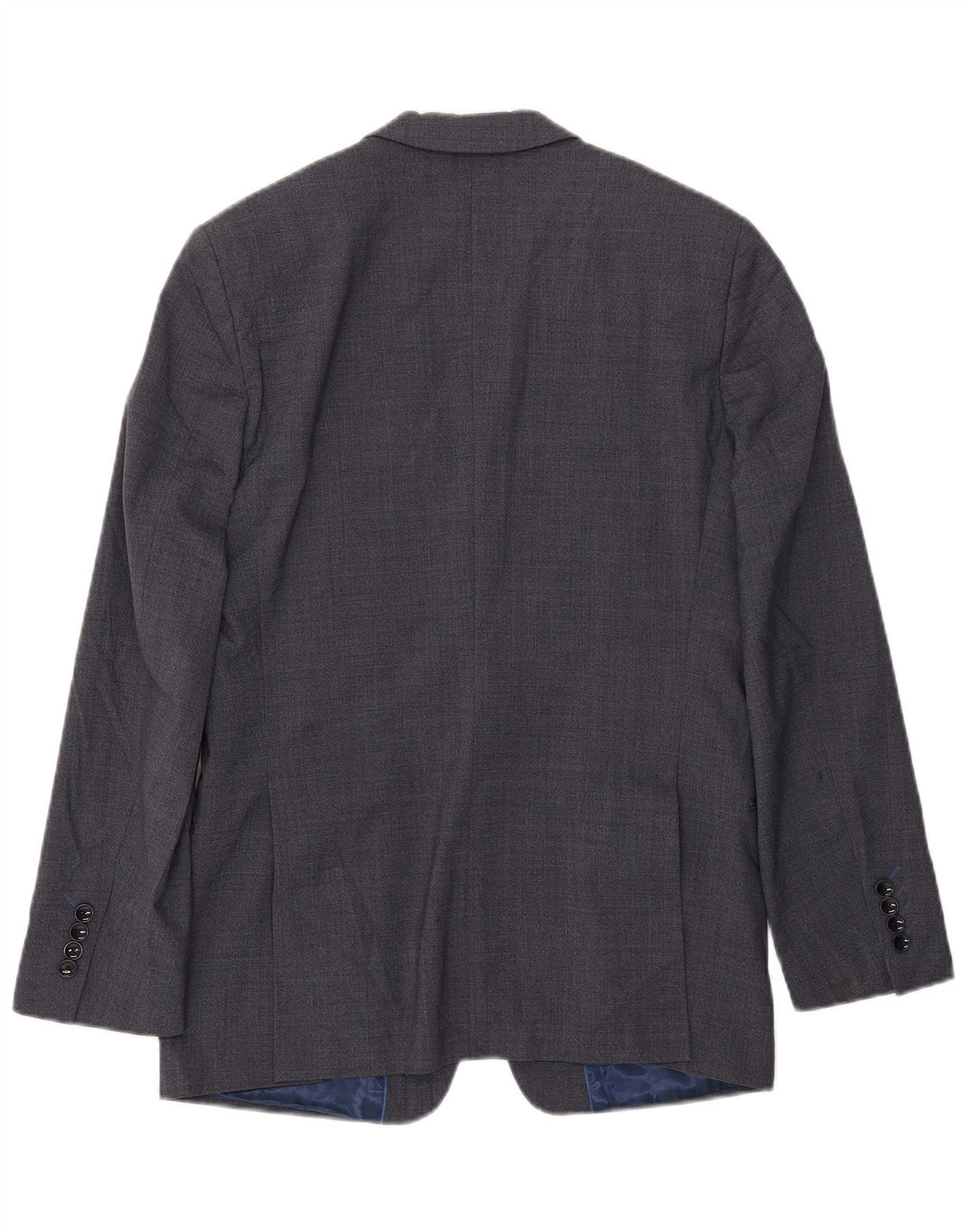 Marks & Spencer Mens 1 Button Blazer Jacket UK 38 Medium Blue Wool