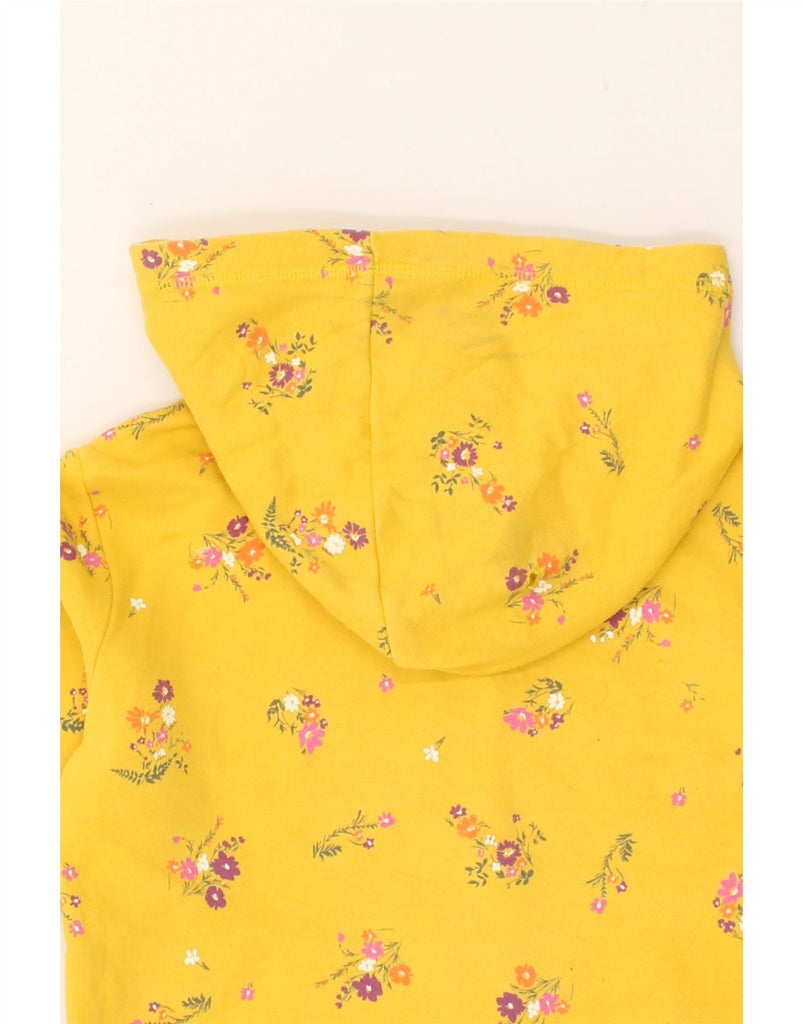 GAP Girls Graphic Zip Hoodie Sweater 7-8 Years Medium  Yellow Floral | Vintage Gap | Thrift | Second-Hand Gap | Used Clothing | Messina Hembry 