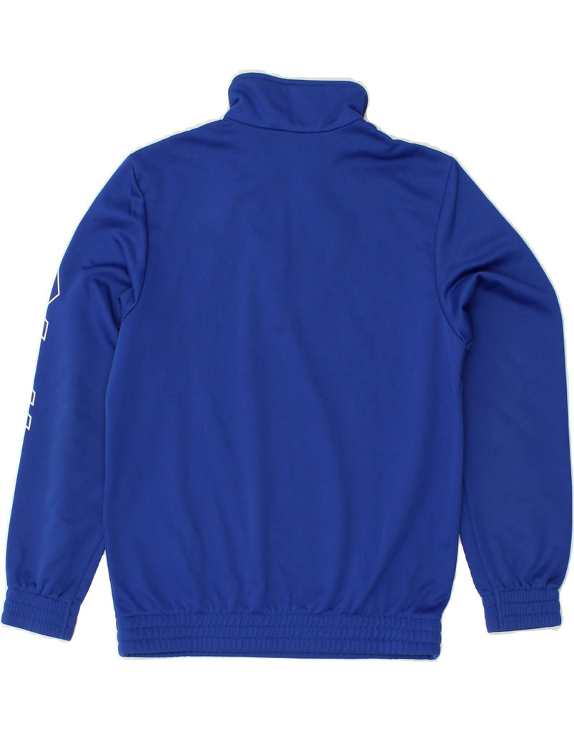 LOTTO Boys Zip Neck Sweatshirt Jumper 12-13 Years Medium Blue Polyester | Vintage Lotto | Thrift | Second-Hand Lotto | Used Clothing | Messina Hembry 