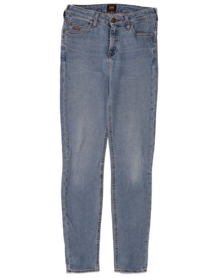 Lee Womens Skinny Jeans W29 L33 Blue Cotton