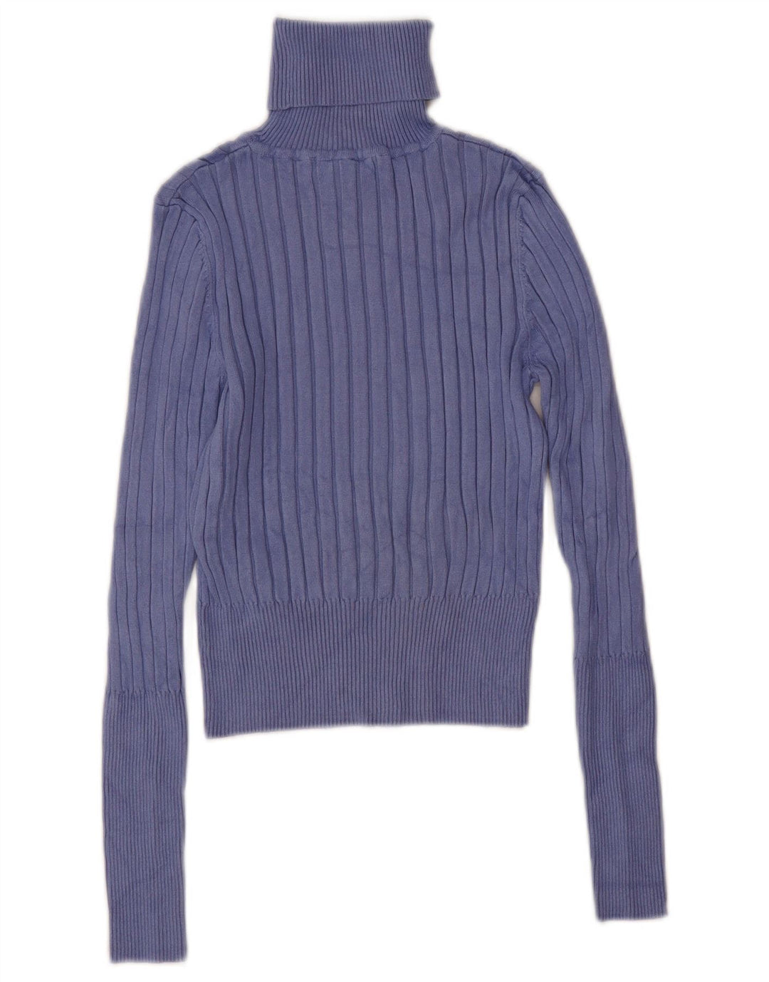 Zara Womens Crop Oversized Roll Neck Jumper Sweater UK 12 Medium Purple