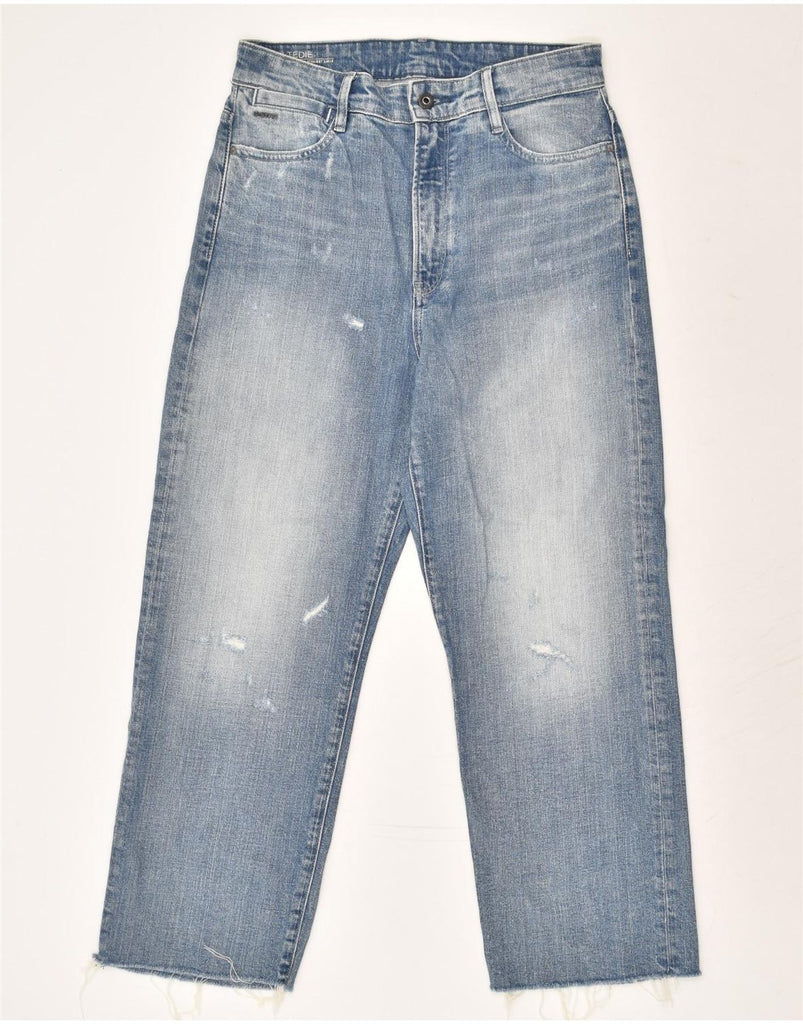 G-STAR Womens Distressed Straight Jeans W30 L26 Blue Cotton | Vintage G-Star | Thrift | Second-Hand G-Star | Used Clothing | Messina Hembry 