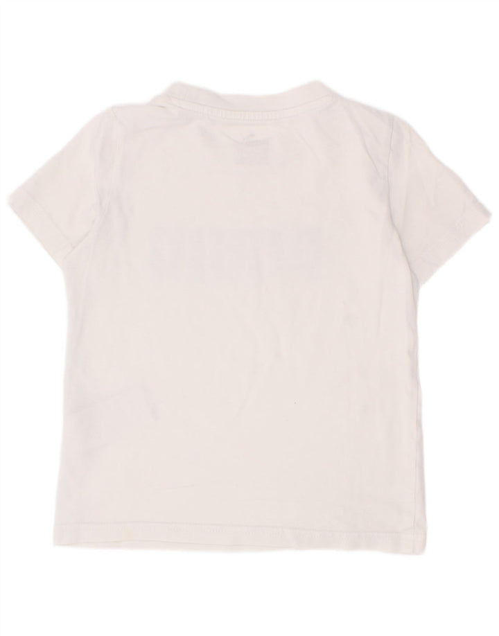 Puma Boys Graphic T-Shirt Top 5-6 Years White Cotton