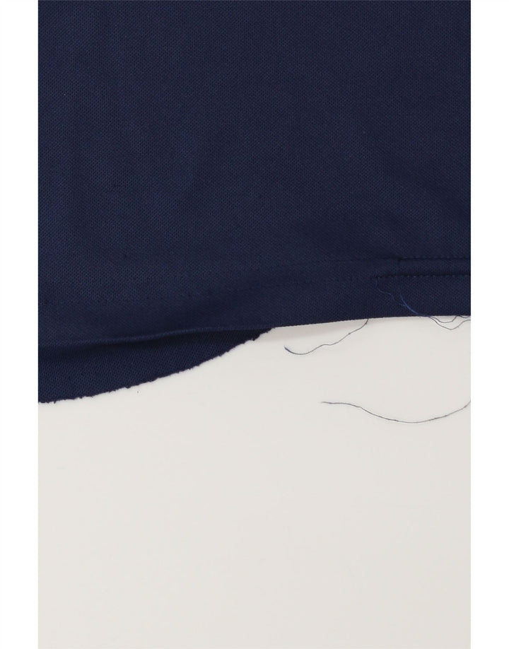 ADIDAS Mens Climalite T-Shirt Top Large Navy Blue Polyester