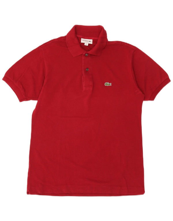 Lacoste Mens Classic Fit Polo Shirt Size 3 Small Burgundy Cotton