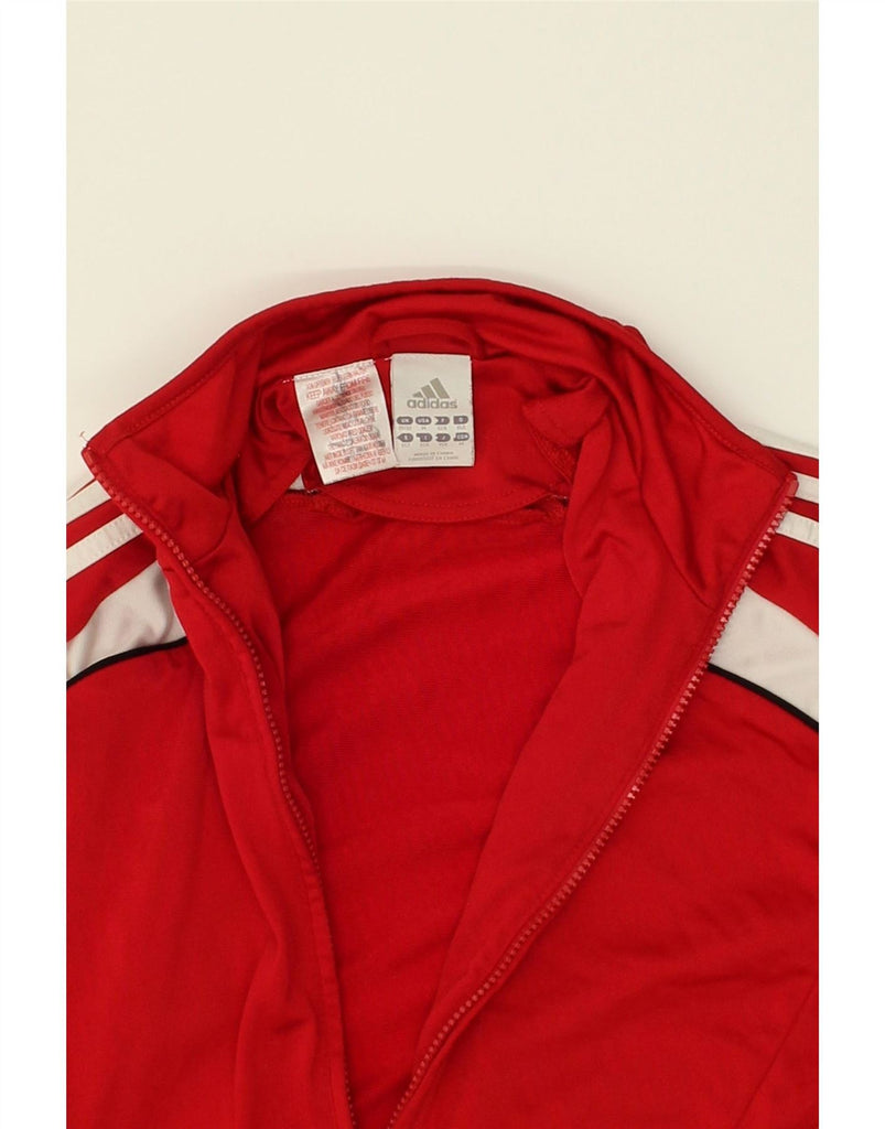 ADIDAS Boys Graphic Tracksuit Top Jacket 11-12 Years Large Red Colourblock Vintage Adidas and Second-Hand Adidas from Messina Hembry 