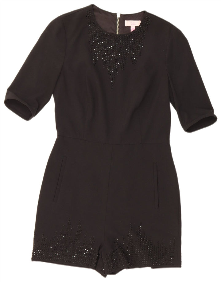 Ted Baker Womens Playsuit Size 1 XS Black Polyester