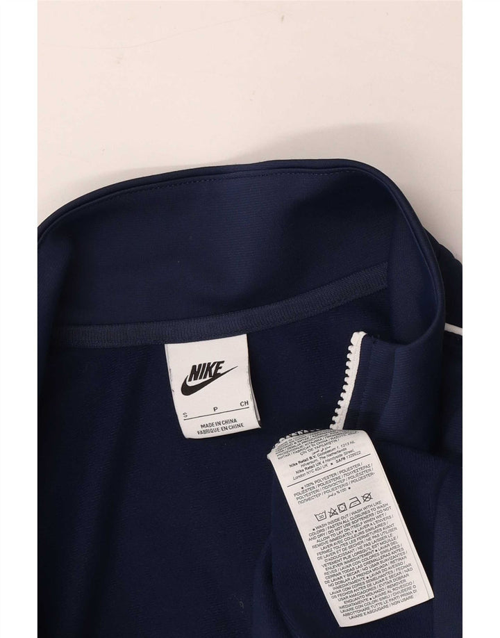 Nike Mens Tracksuit Top Jacket Small Navy Blue Polyester