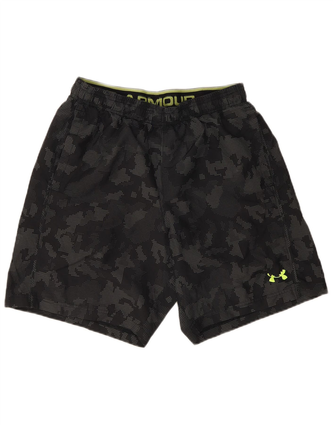 Under Armour Mens Sport Shorts Medium Grey Camouflage Polyester