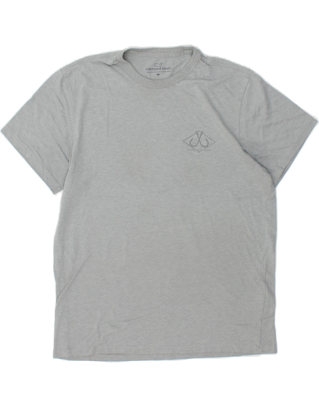 VINEYARD VINES Mens T-Shirt Top Medium Grey Vintage Vineyard Vines and Second-Hand Vineyard Vines from Messina Hembry 